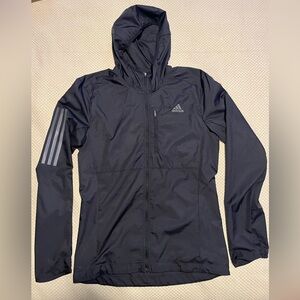 Adidas Black Full-Zip Hooded Jacket